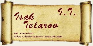 Isak Telarov vizit kartica